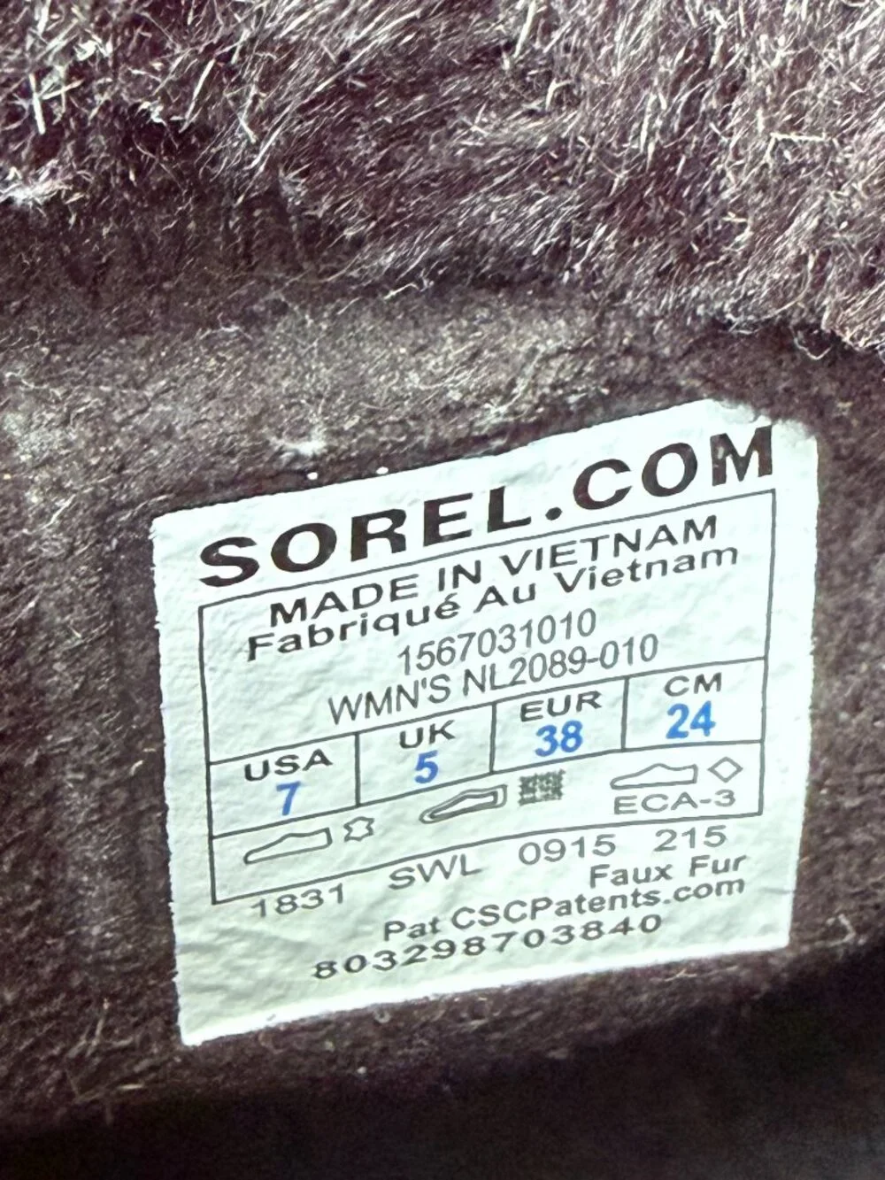 SOREL Tivoli II Black Faux Fur Waterproof Snow Boots Size 7